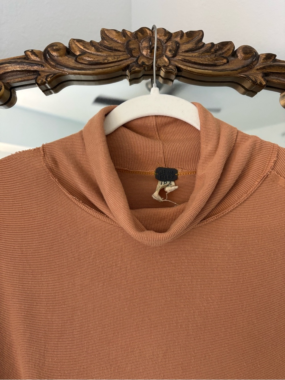 We The Free Rusty Terracotta Ribbed Turtleneck - Picture 5 of 6